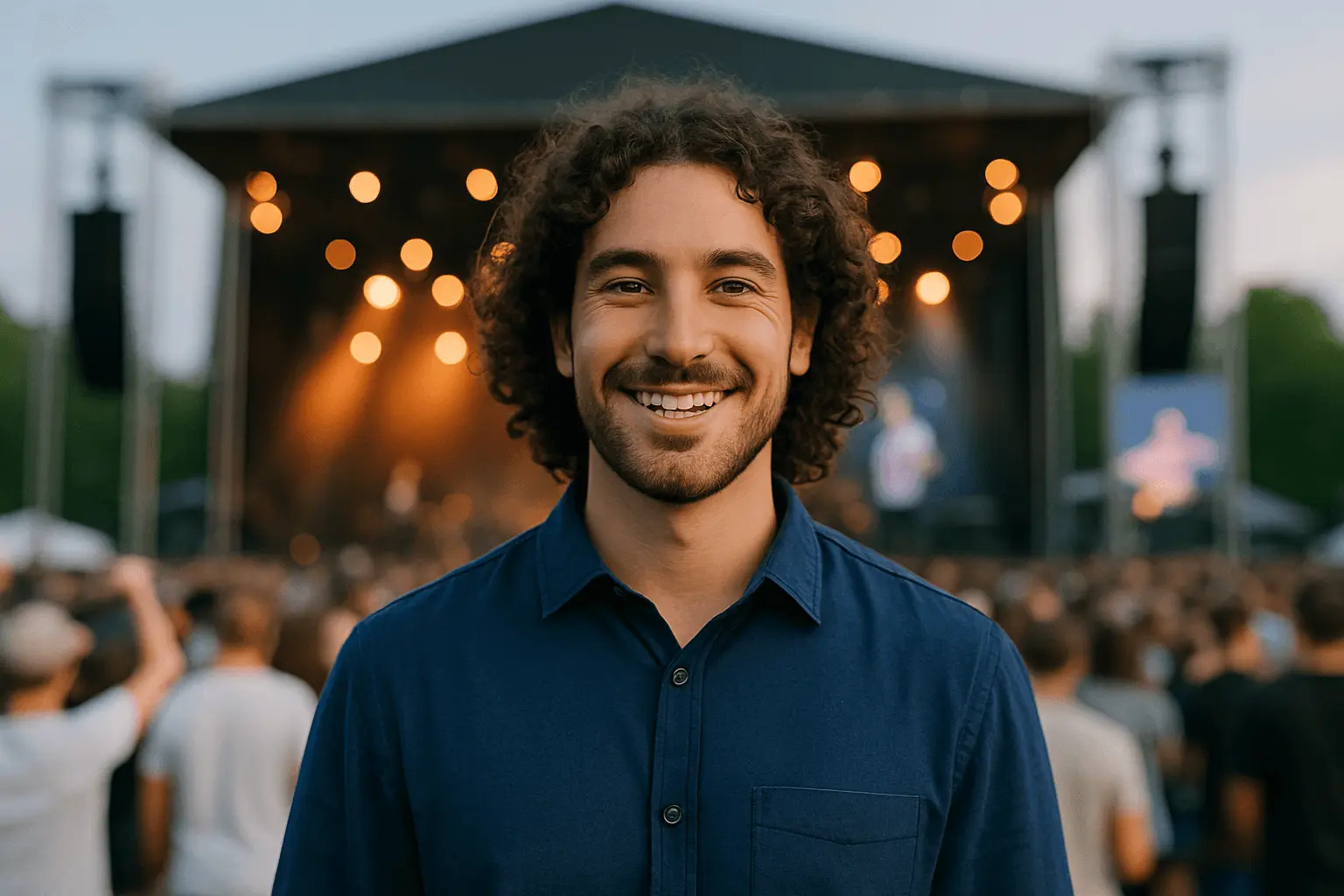 Geprüfter Veranstaltungsfachwirt bei einem Konzert