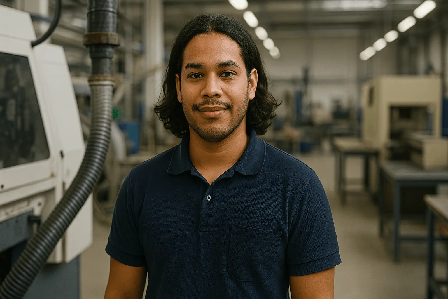 Techniker Kunststoff- und Kautschuktechnik in Produktionshalle