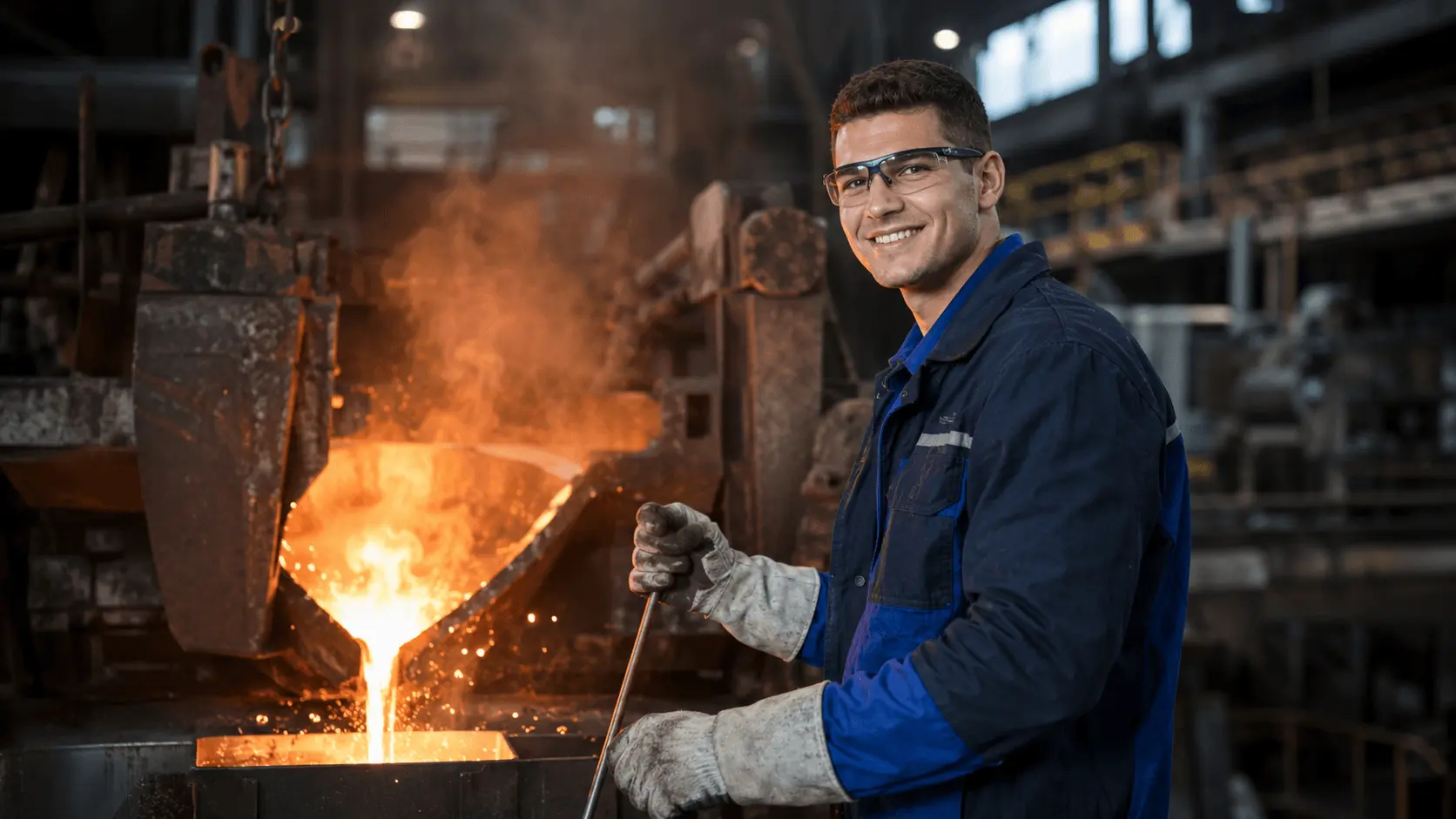 Verfahrenstechnologe in Ausbildung in der Eisen- und Stahlmetallurgie