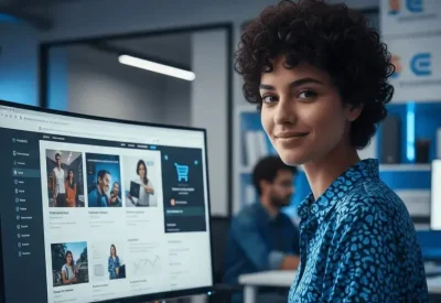 Fachwirt im E-Commerce analysiert Online-Shop-Performance