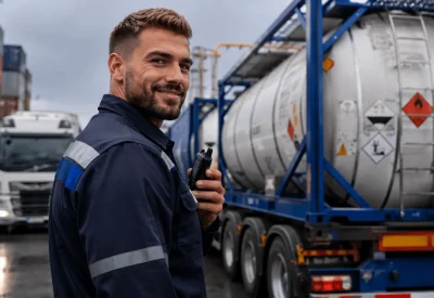 Gefahrgutbeauftragter bei der Überwachung sicherer Transportabläufe