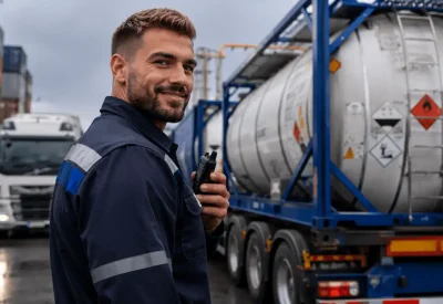 Gefahrgutbeauftragter bei der Überwachung sicherer Transportabläufe