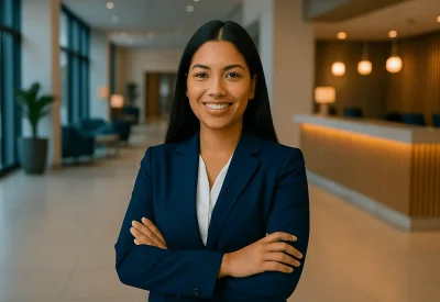 Geprüfte Tourismusfachwirtin am Hotelempfang