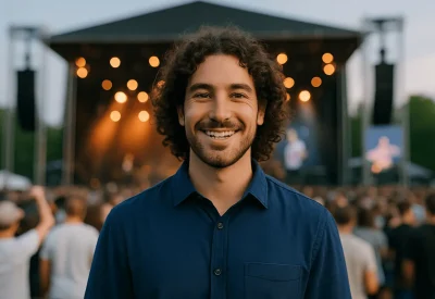 Geprüfter Veranstaltungsfachwirt bei einem Konzert