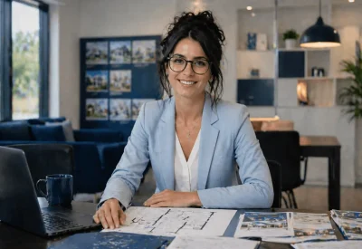 Immobilienkaufmann IHK im Beratungsgespräch im Immobilienbüro