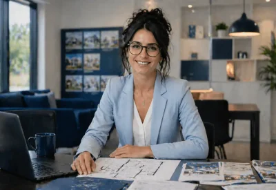 Immobilienkaufmann IHK im Beratungsgespräch im Immobilienbüro