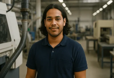 Techniker Kunststoff- und Kautschuktechnik in Produktionshalle