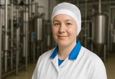 Techniker Lebensmitteltechnik überwacht hygienische Produktion