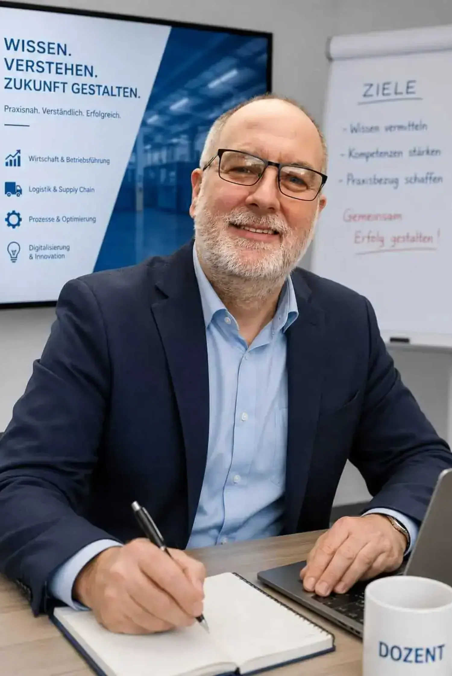 Porträt von Dozent Wolfgang H. aus dem Team der Meisterschmiede